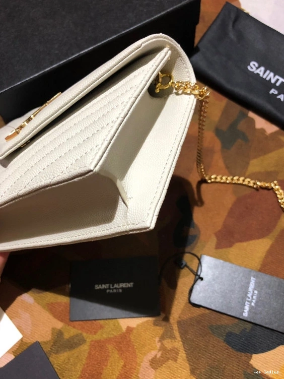 Repzbay REP MATELASSÉ YSL CASSANDRE WALLET CHAIN 0801